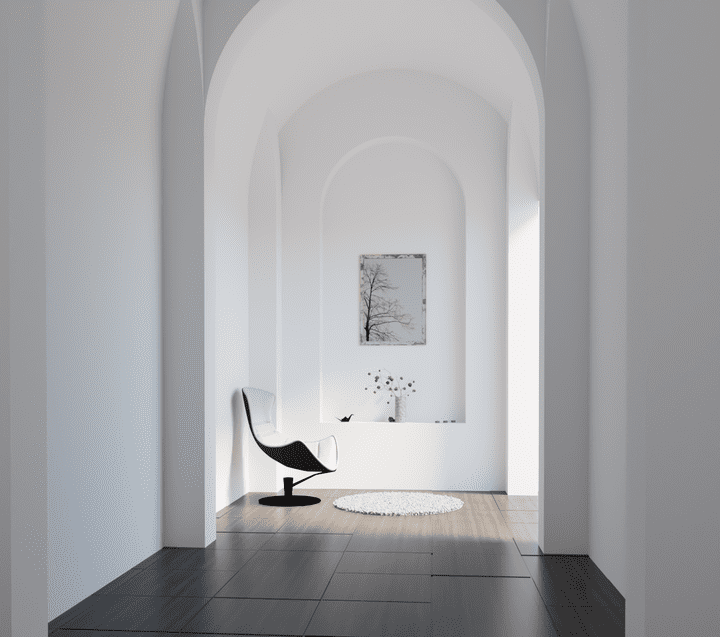 مشهد لتصميم hallway