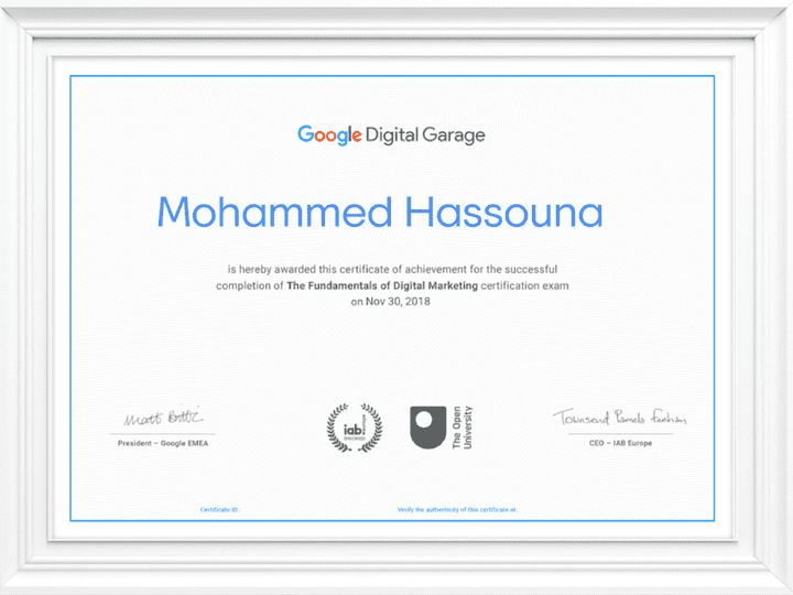 Digital Marketing Certification