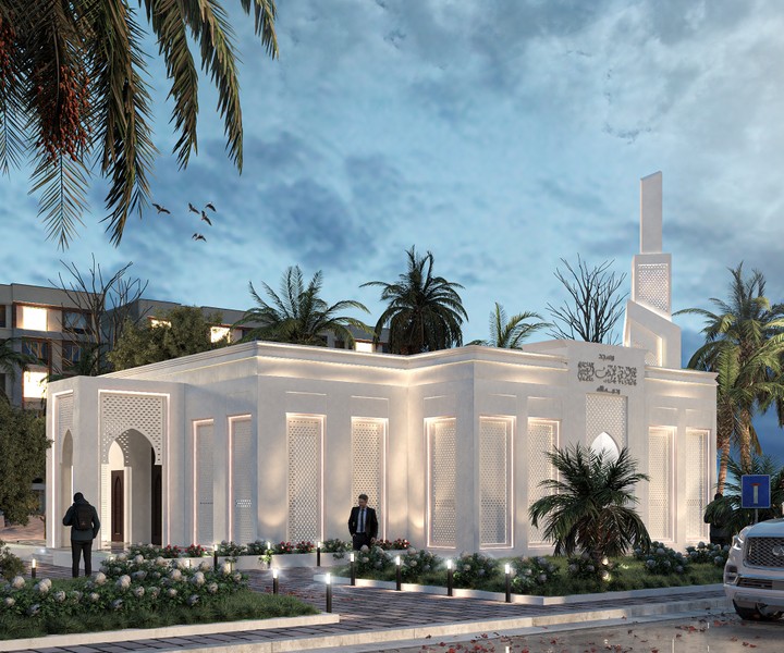 تصميم مسجد بنمط حديث