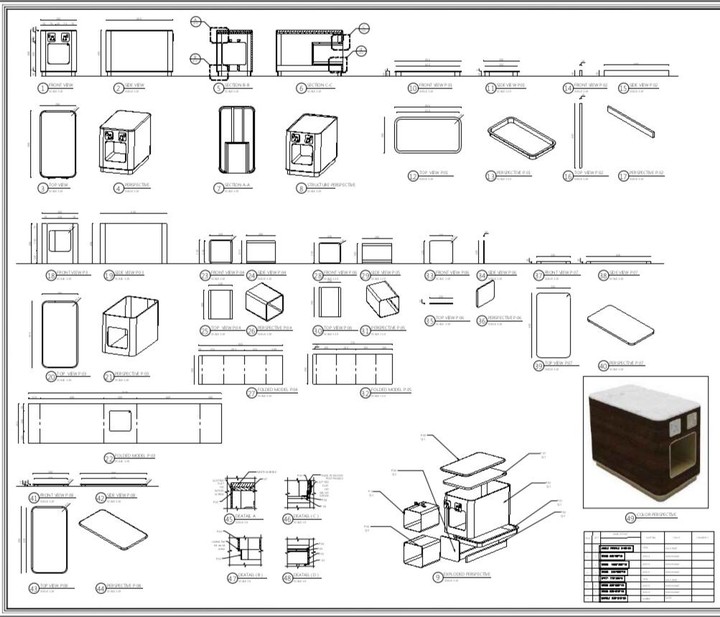 shop drawing for furniture