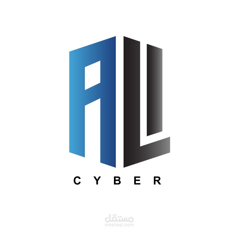 تصميم شعار و هوية "Ali cyber" لمقهى انترنت عصري