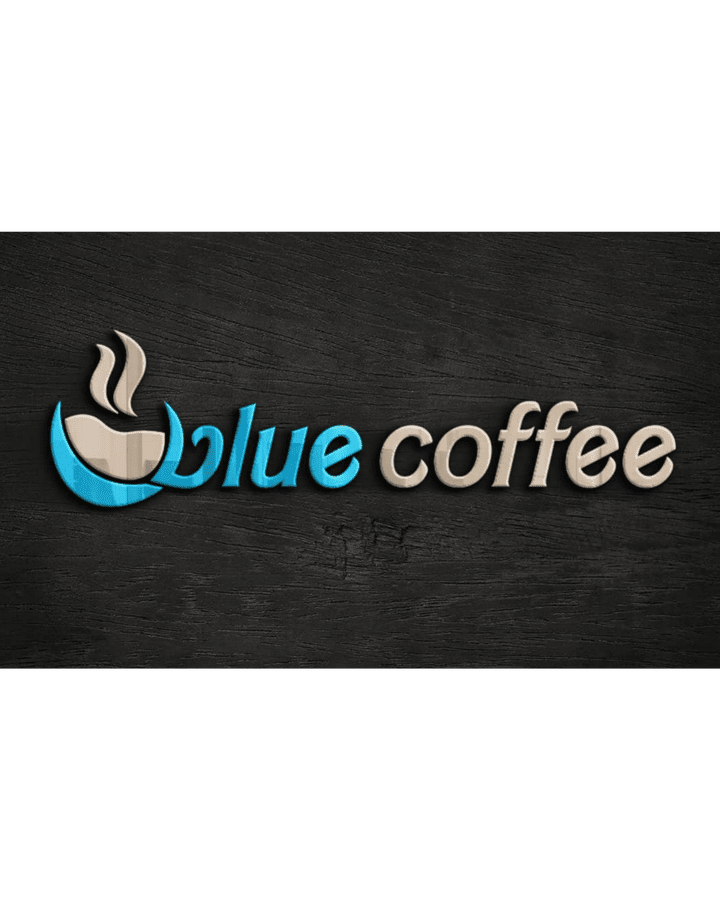 Blue coffee logo