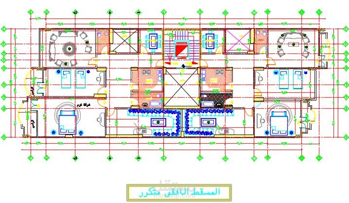 تصميم معماري وإنشائي لبرج سكني وإداري