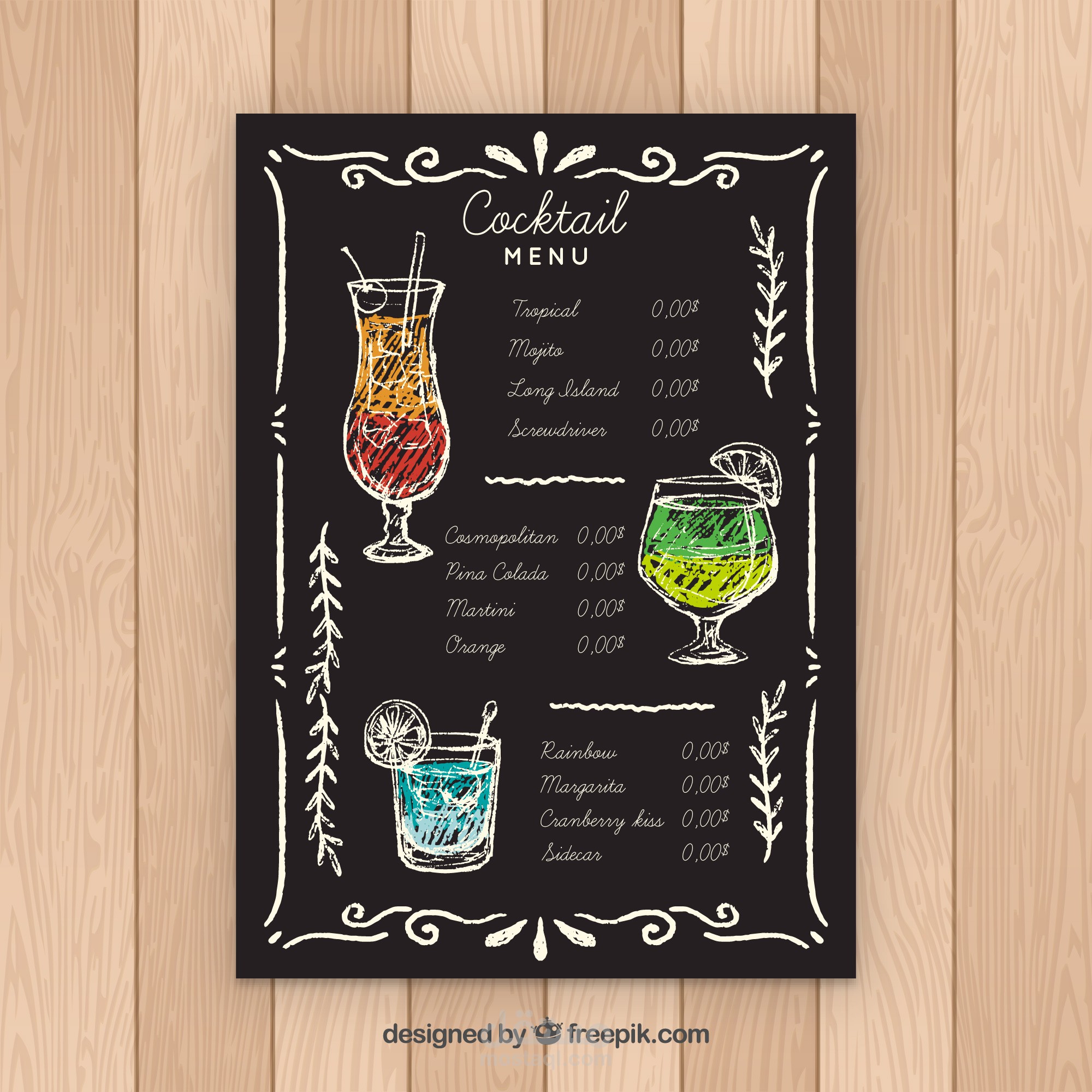 cocktail menu