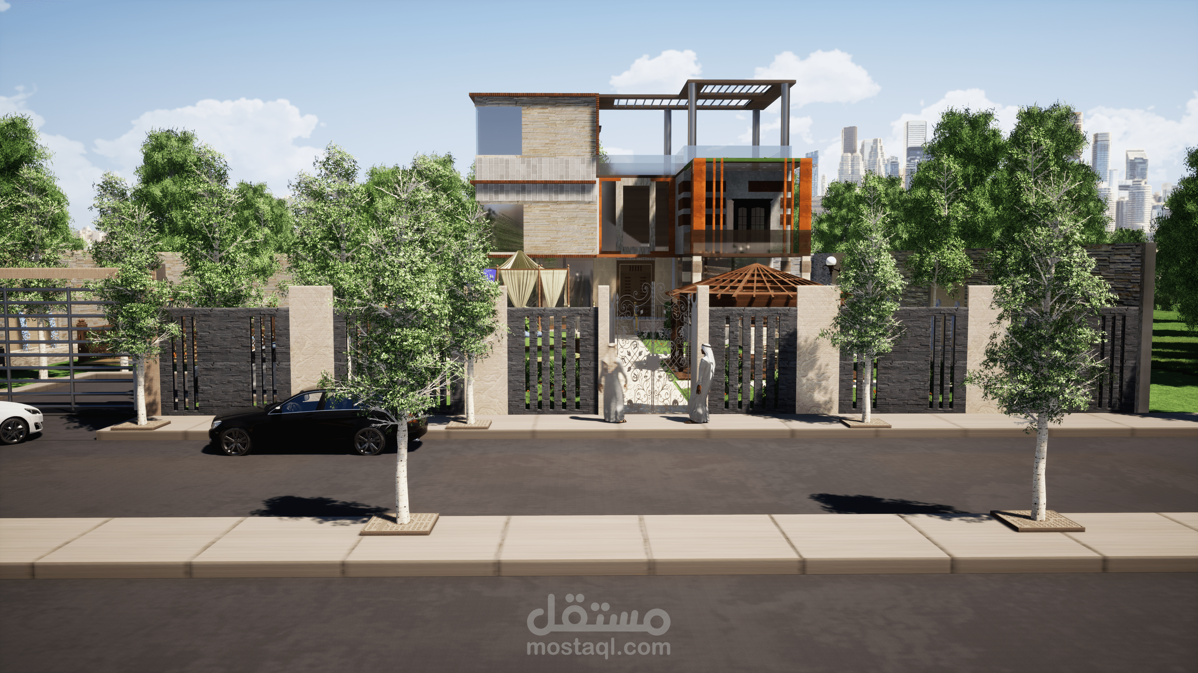 تصميم فيلا سكنية في عمان