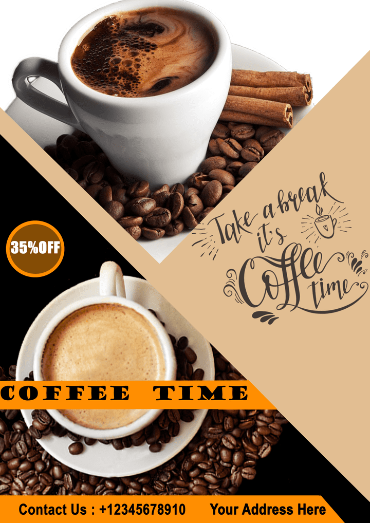 flyer design for coffee