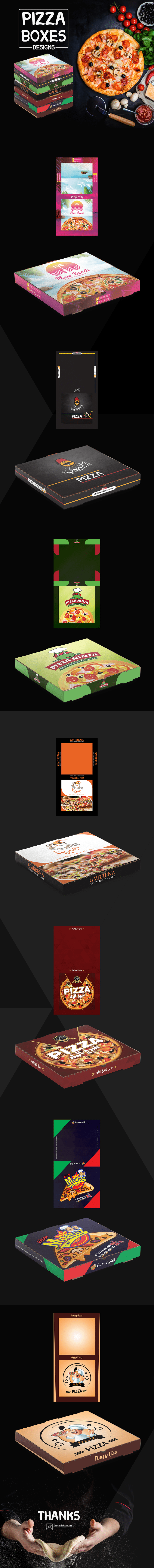 Pizza boxes designs