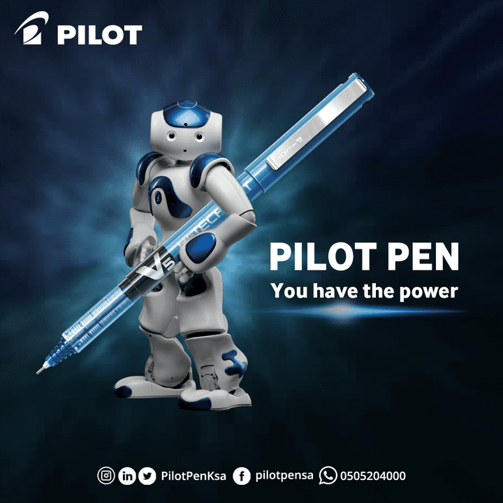 PILOT تصميمات سوشيال ميديا لتوكيل للأقلام اليابانية