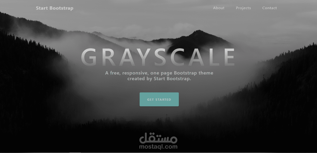 قالب Grayscale