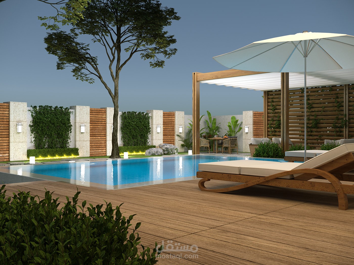 LANDSCAPE DESIGN FOR MODERN VILLA