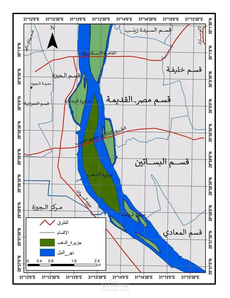 موقع جزيرة دهب بالمنيب الجيزة