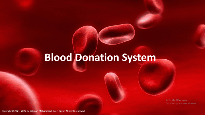 Blood Donation System (Power-Point)