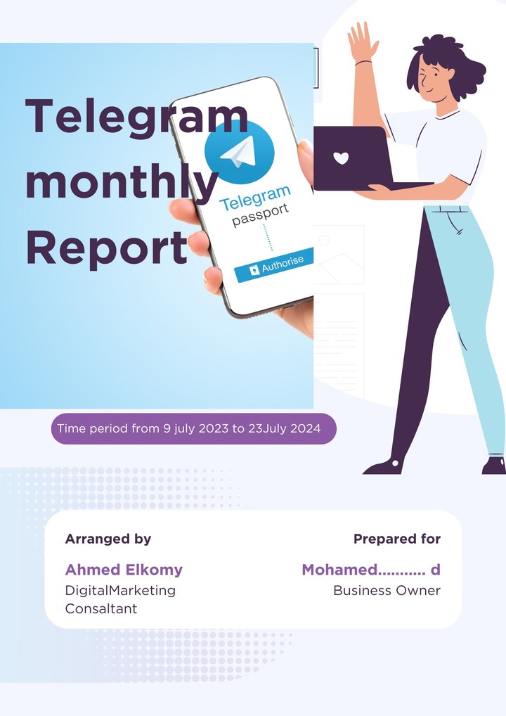 تقرير عمل مفصل لعمل اعلانات تليجرام