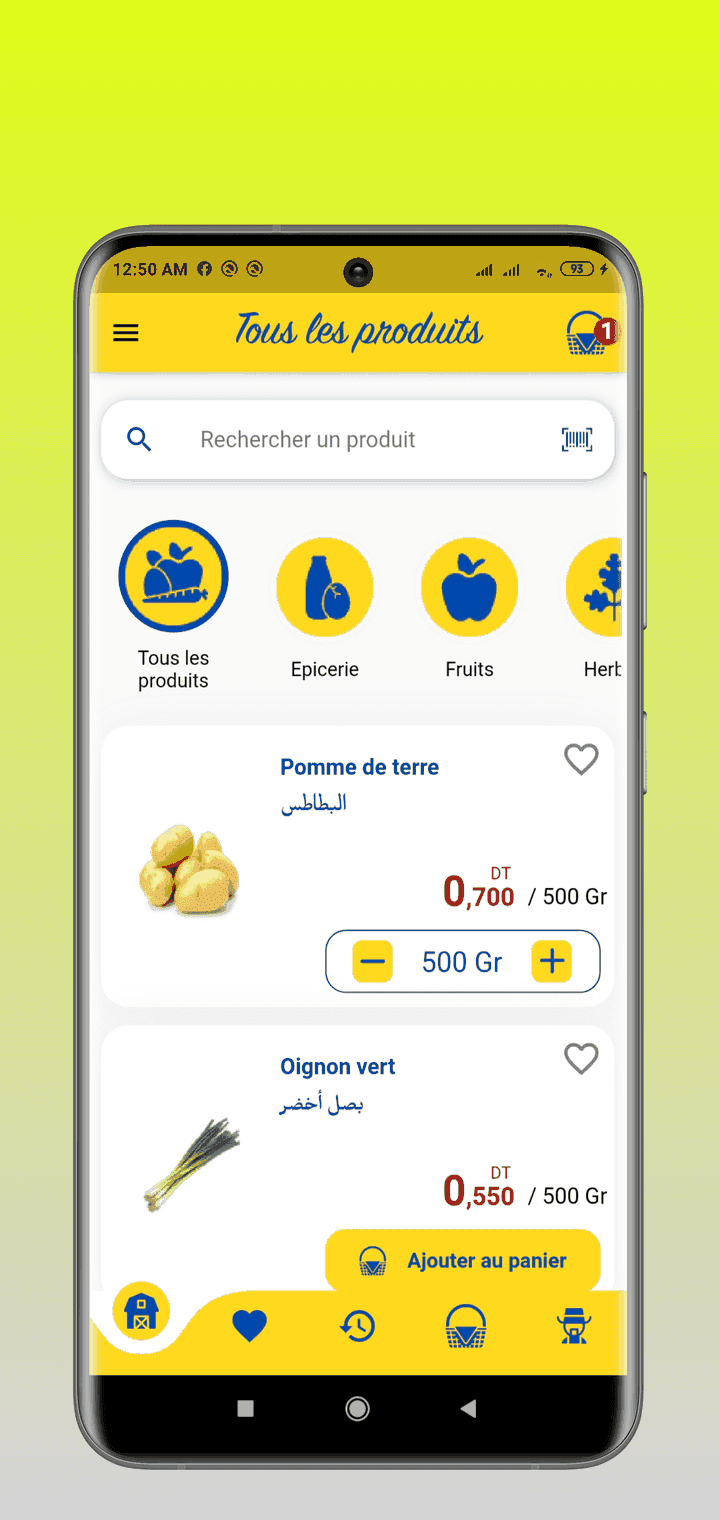 Grocerie Client App