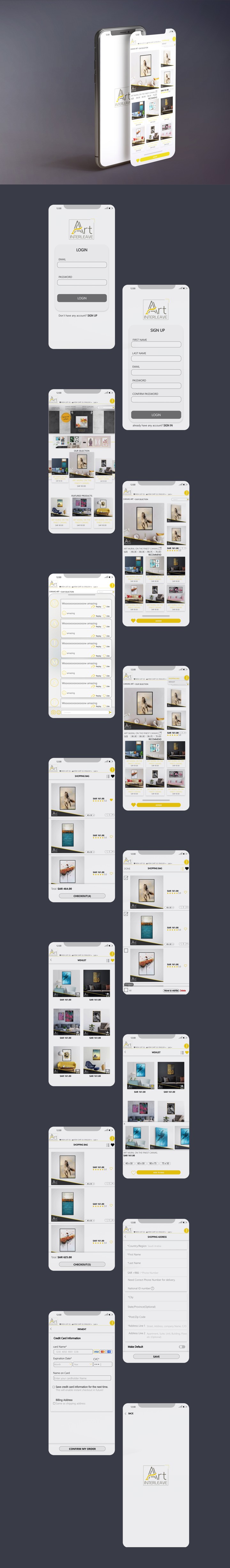 ART INTERLEAVE SHOP UI/UX