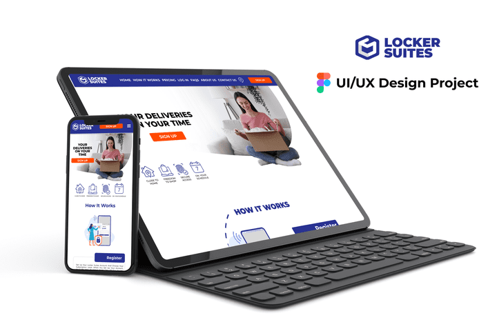 تصميم تجربة و واجهة المستخدم  لموقع الكتروني (Ui/Ux Design Web site design )  لصالح شركة Locker Suites باستخدام برنامج Figma