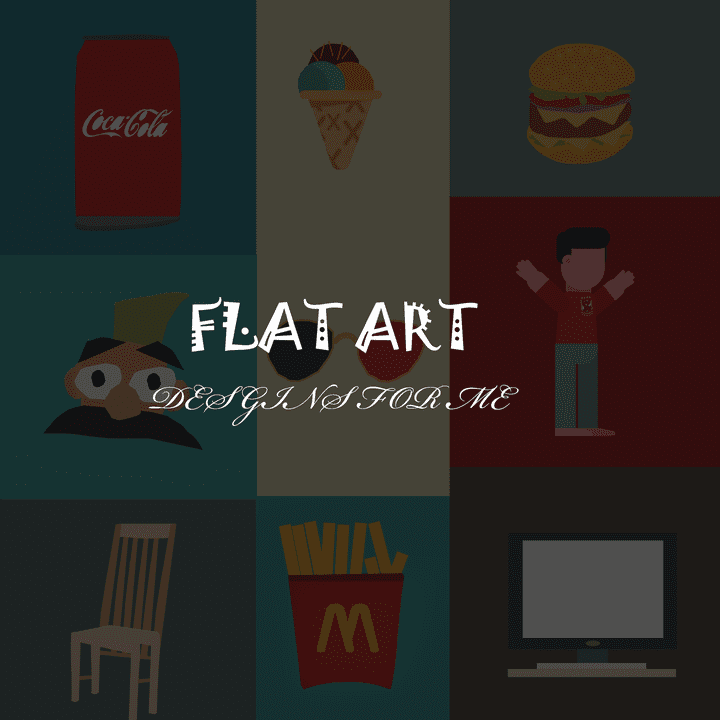 رسومات فلات ارت FLAT ART