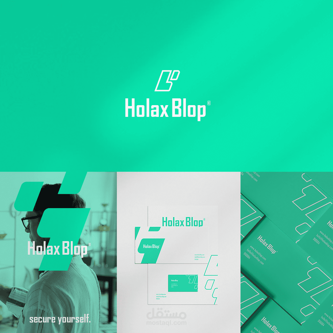 .Holax Blop logo design and full process