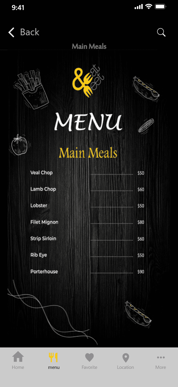 Menu.