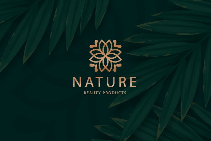 تصميم شعار (لوجو) لمنتجات تجميلية طبيعية/  logo design for natural beauty products
