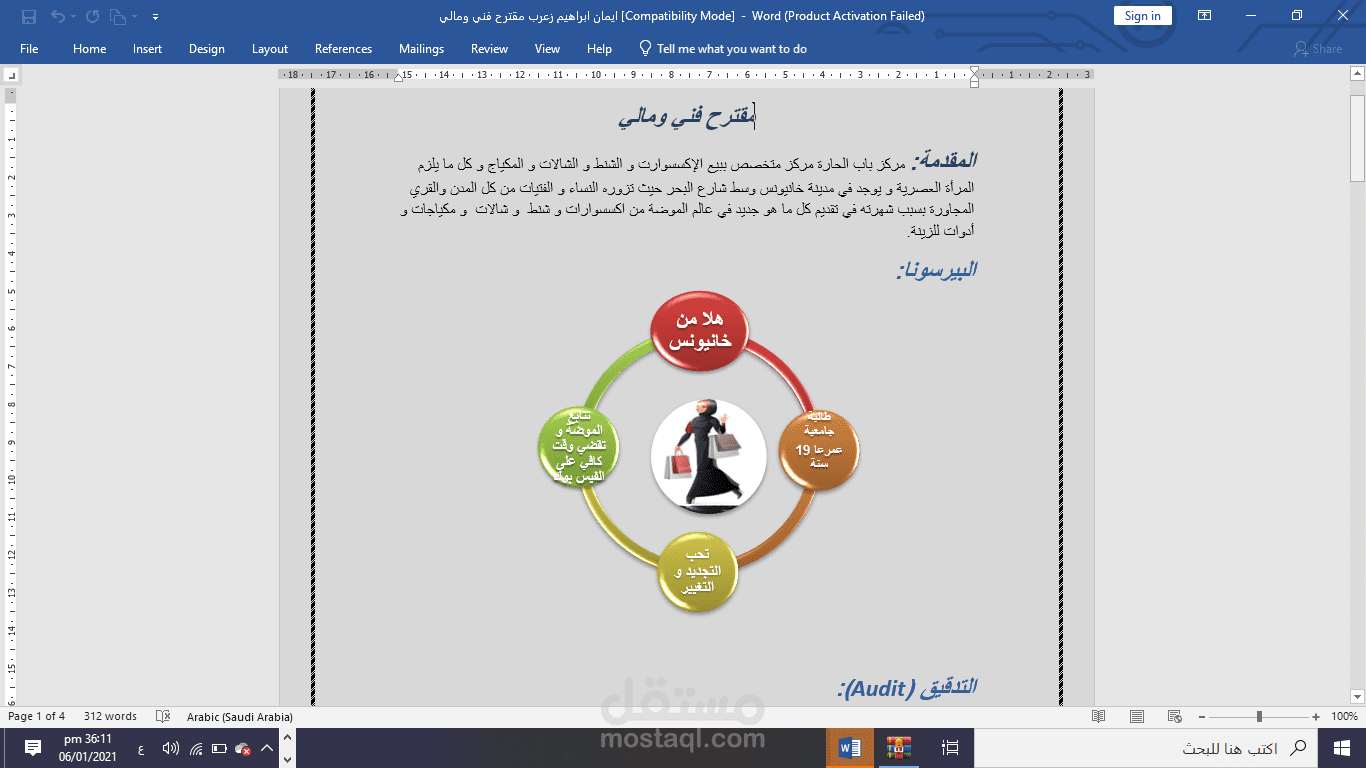 كتابة مقترح فني و مالي للسوشيال ميديا(Marketing SMM)