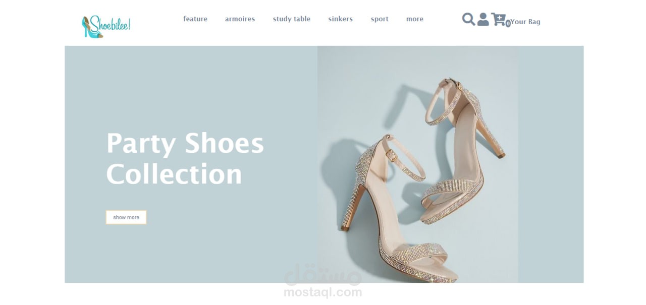 shoe_website build in html,css