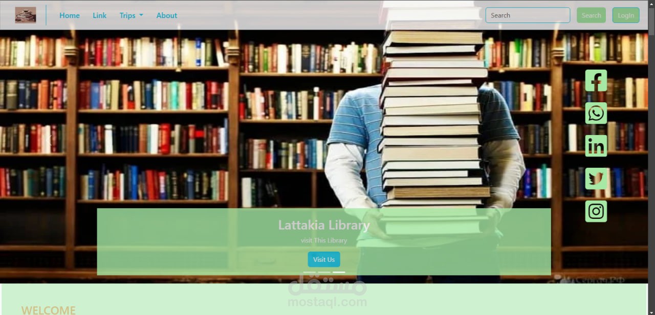 library_website built in bootstrap5