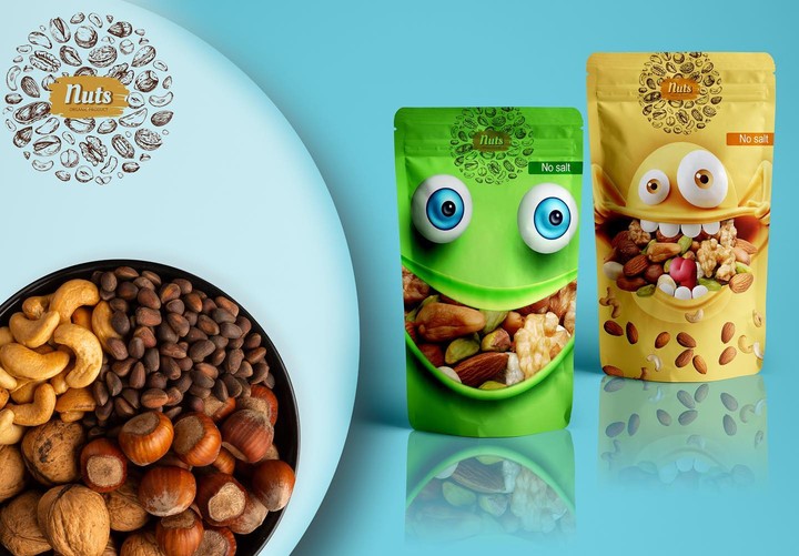 Nuts packaging Design