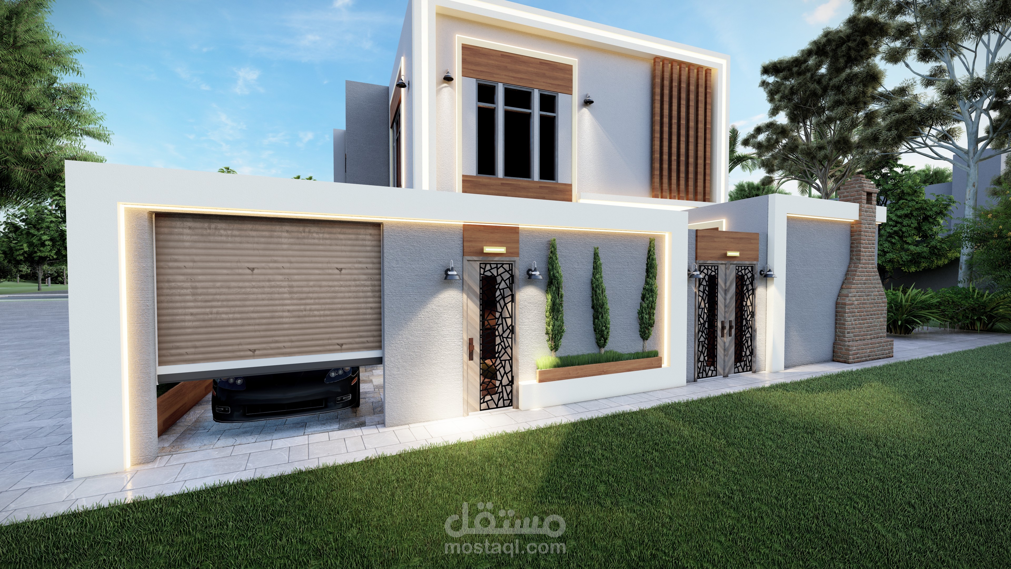 تصميم واجهة مودرن