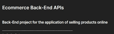 Ecommerce APIs