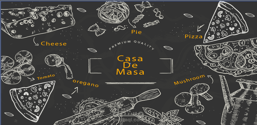 interior sticker design for a restaurant