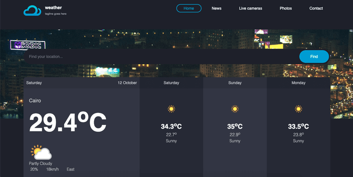 weather website