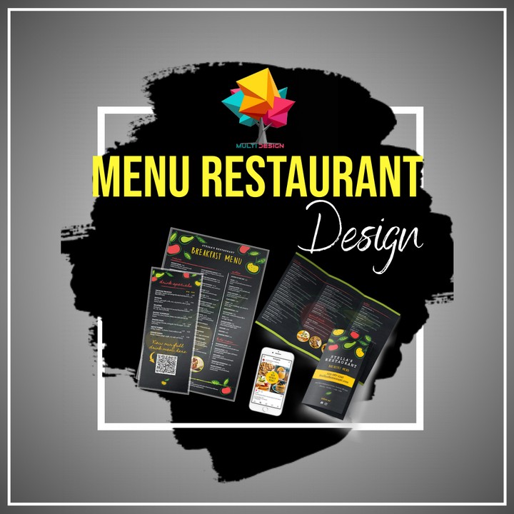 تصميم قائمة المطعم