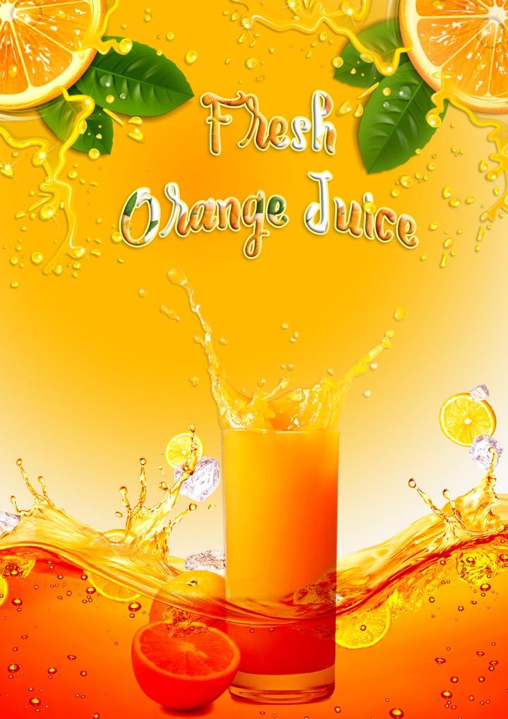 poster orange juice