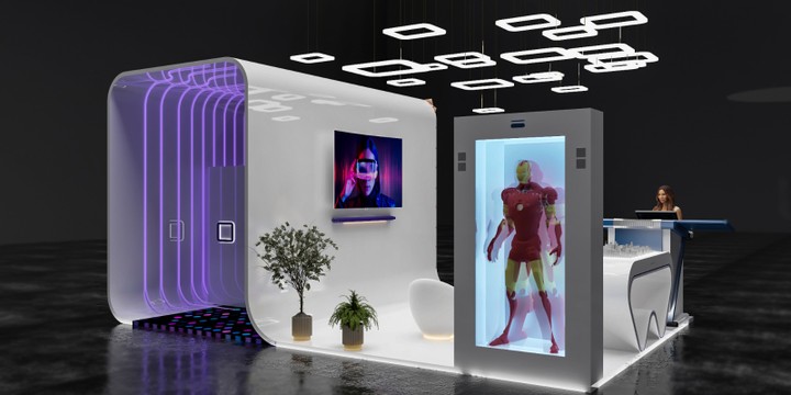 Purpleglo Exhibition Stand