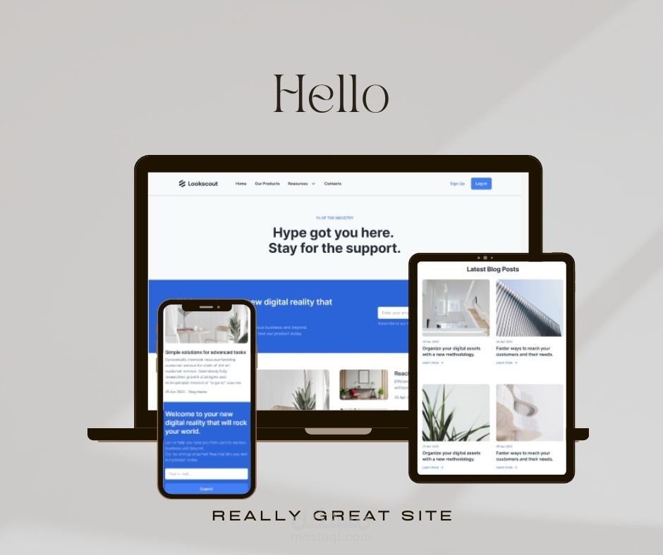 تصميم موقع متجاوب بالكامل باستخدام HTML وCSS