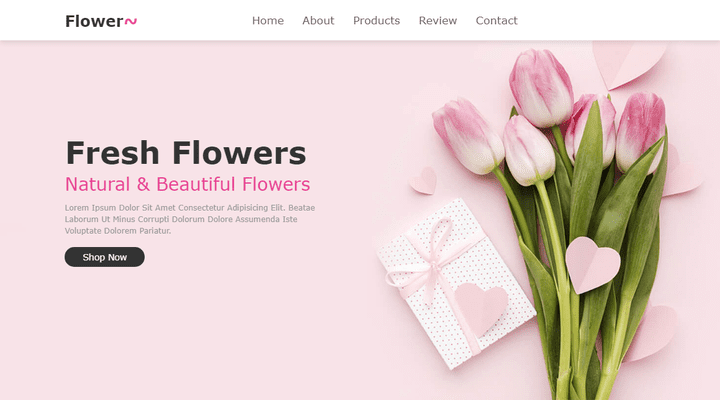 Flower Shop Website