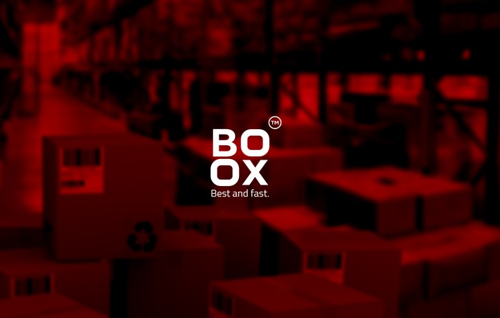 شعار لشركة BOOX للشحن بالمملكة العربية السعودية