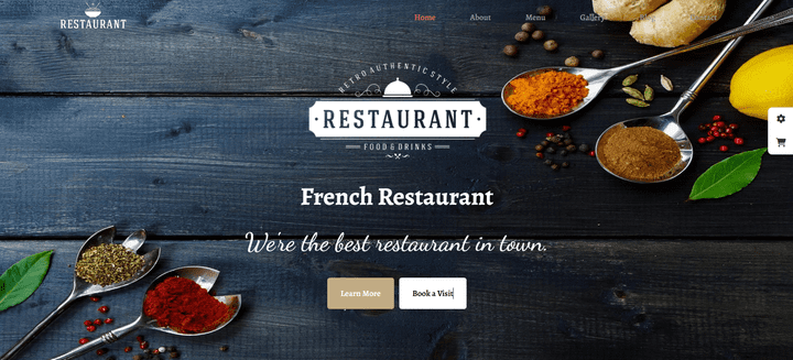 French Restaurant Website