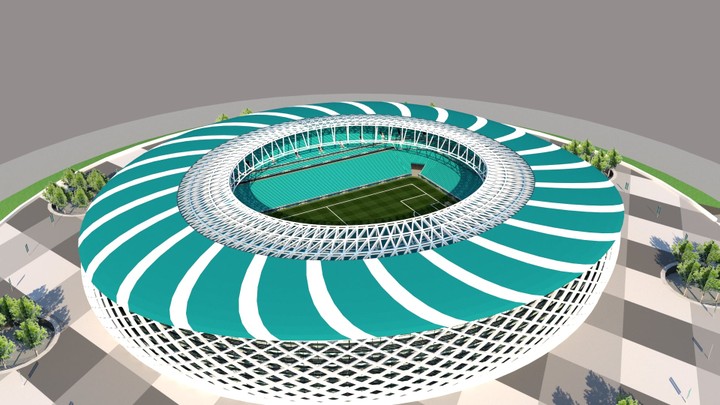 Football stadium model