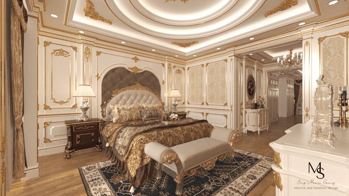 Classic master bedroom design