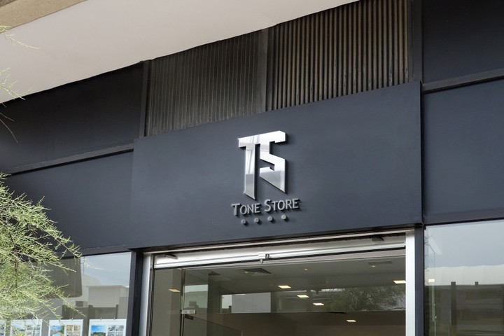 شعار لسوق تجاري tone store