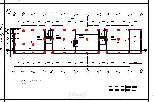 رسم مسقط كروكي على برنامج autocad