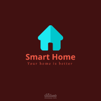 تصميم لوجو ل شركة Smart home