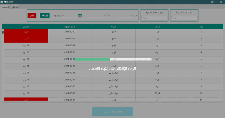 برنامج لتتبع تاريخ إنتهاء الرخص مع الإشعارات