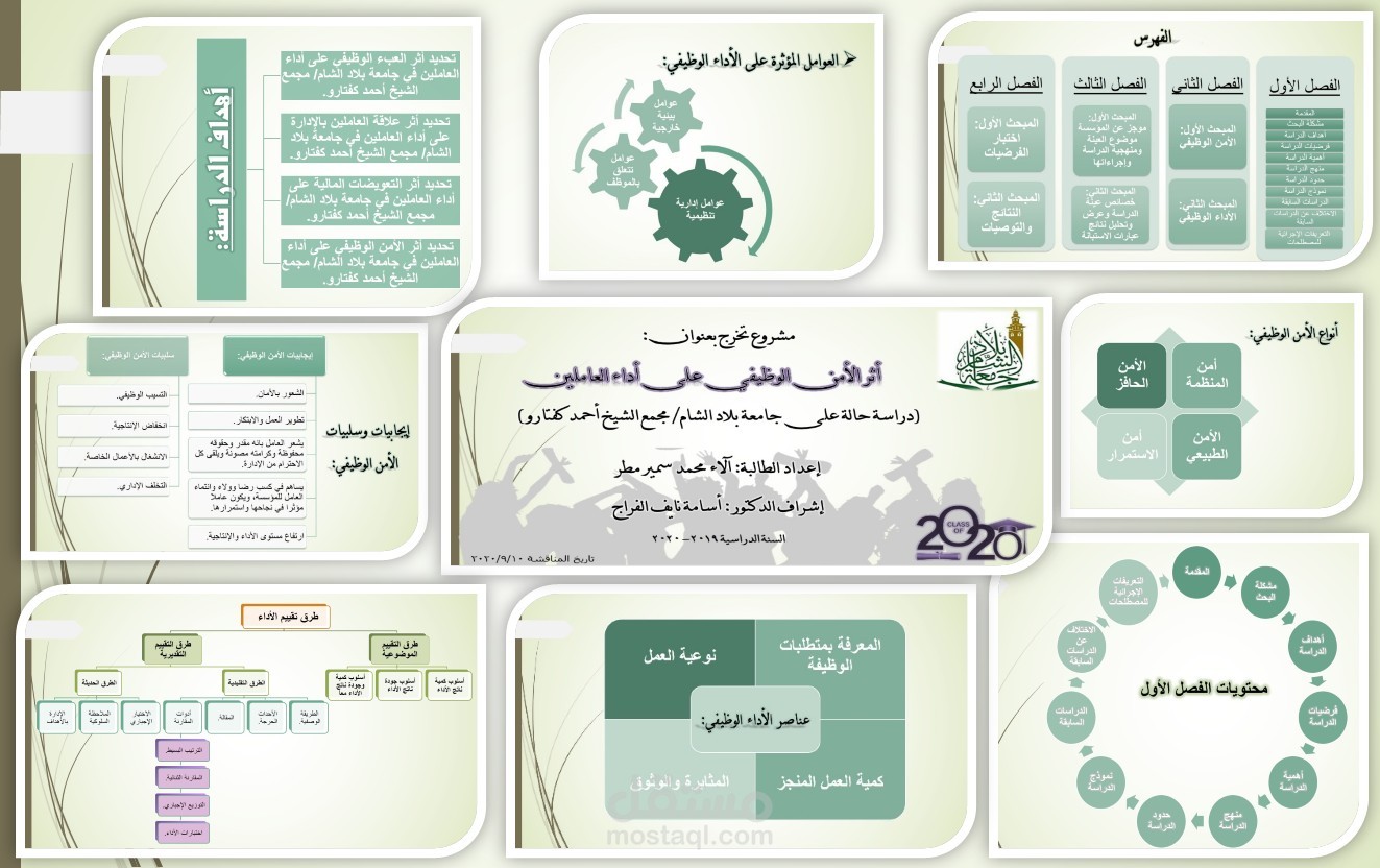 عرض بوربوينت لمناقشة مشروع تخرج