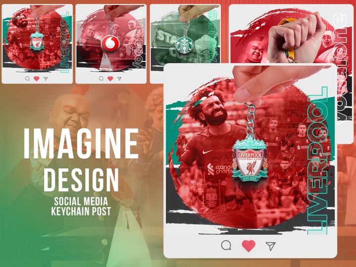 Social Media: Imagine Design Keychain post