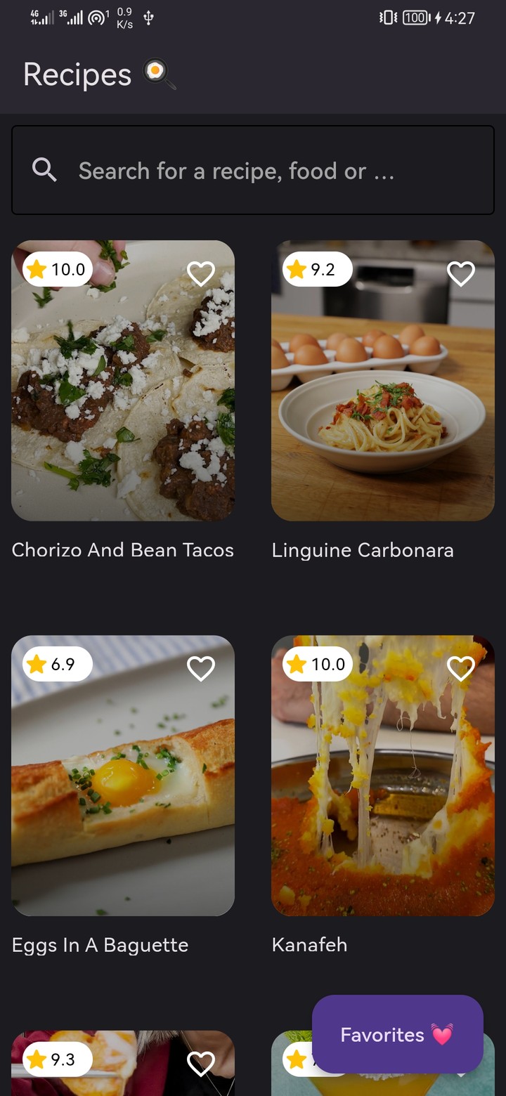 Recipes finder