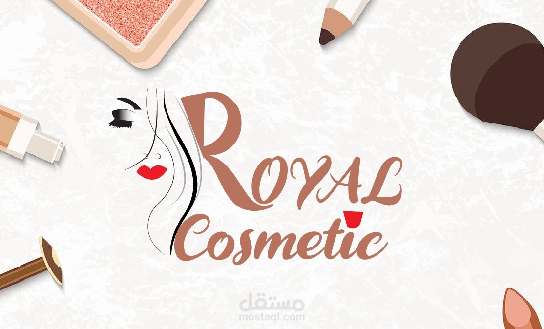 Logo design  and visual case for cosmetic company