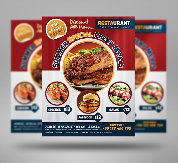 Flyer PSD for Food